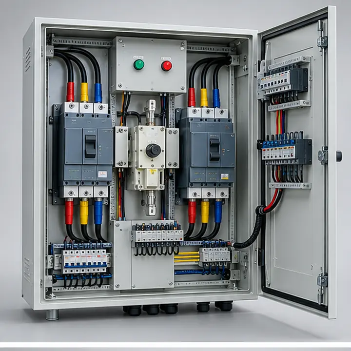 Automatic transfer switch panel