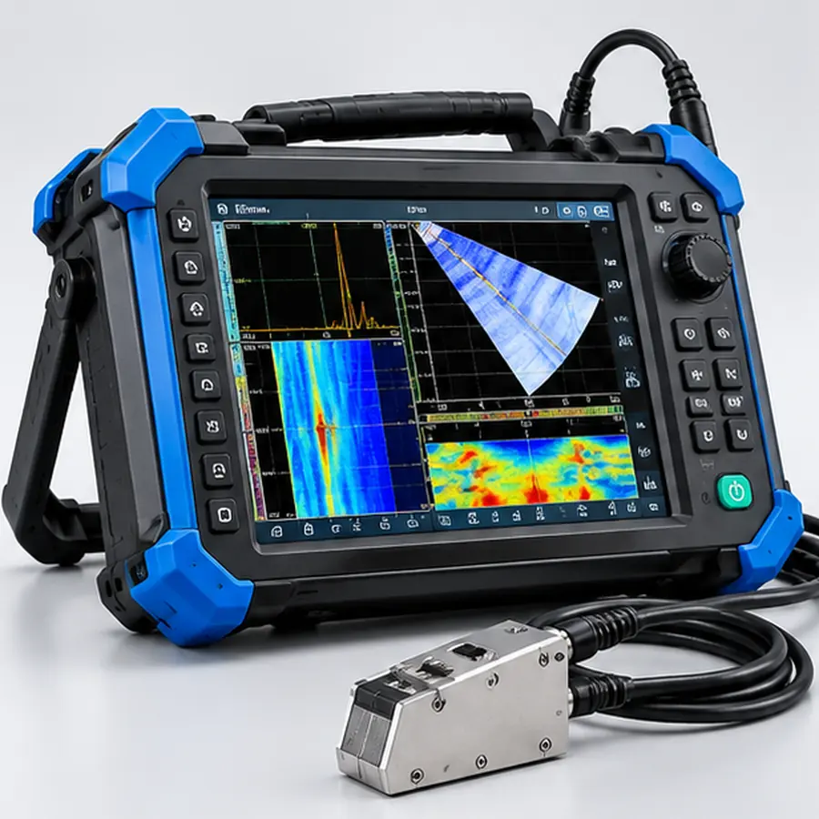 Phased-array ultrasonic flaw detector