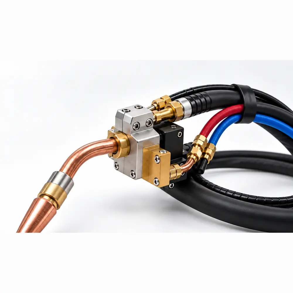 Welding torch for automatic welding machines