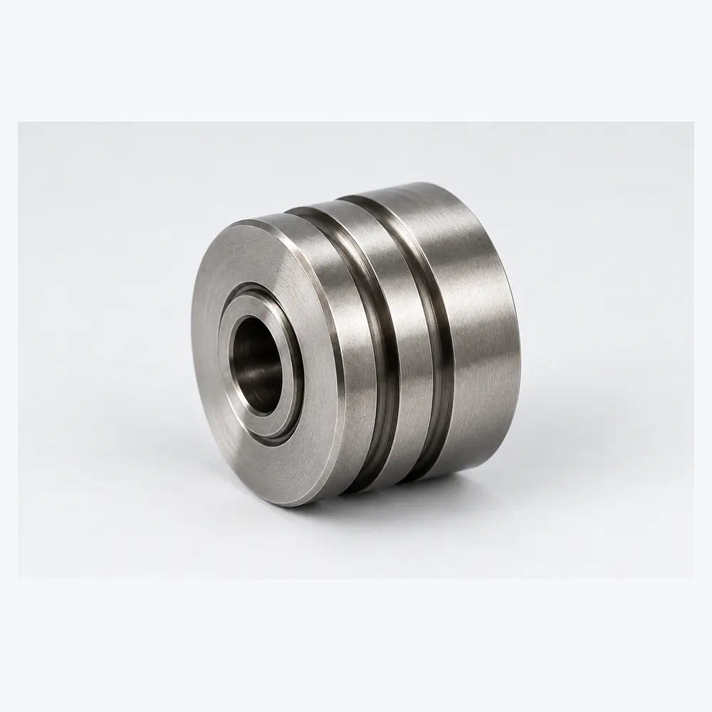 Wire feed roll, zinc metalizing machine
